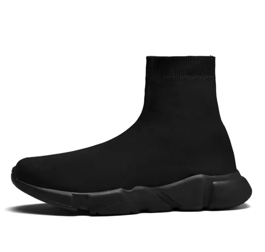 Unisex Classic Black High Top Sneakers