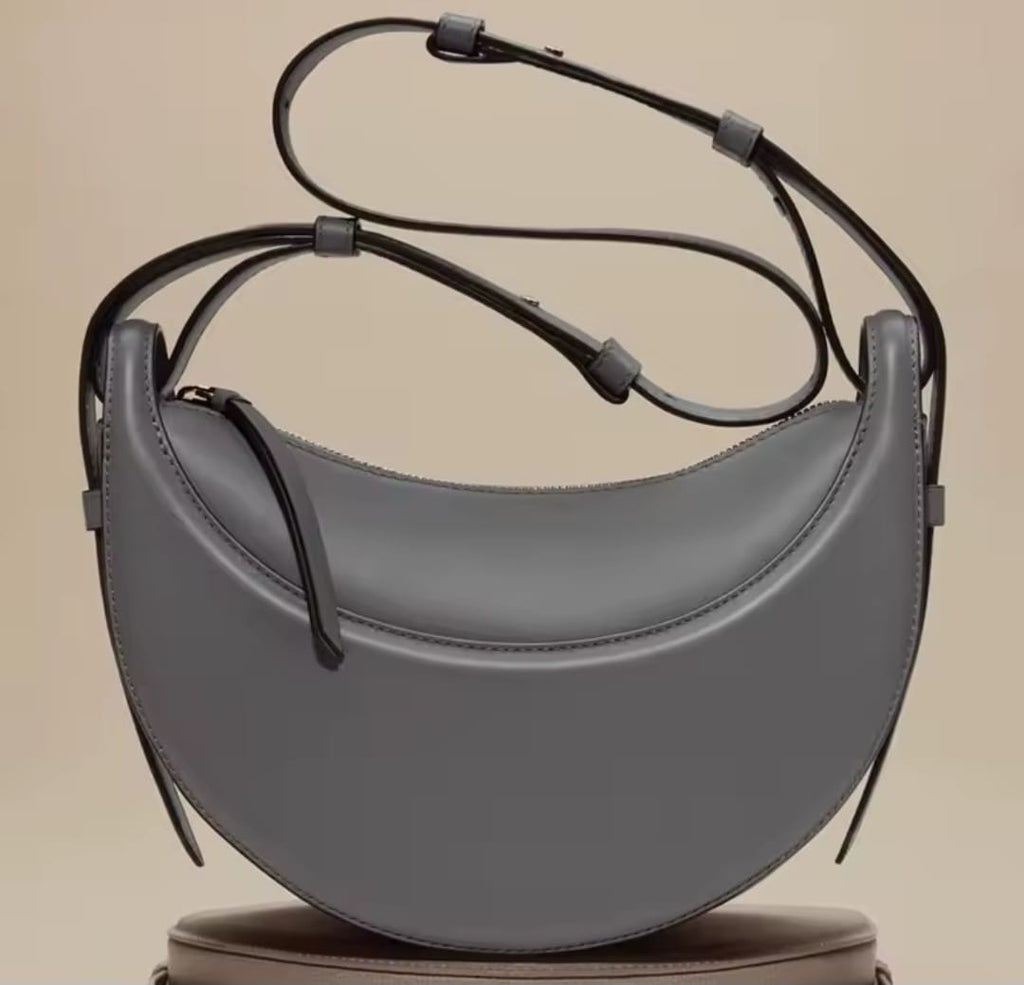 French leather shoulder bag