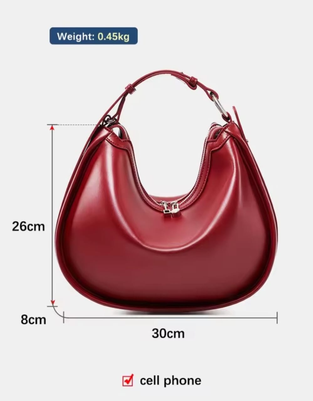 Trendy Halfmoon Handbags