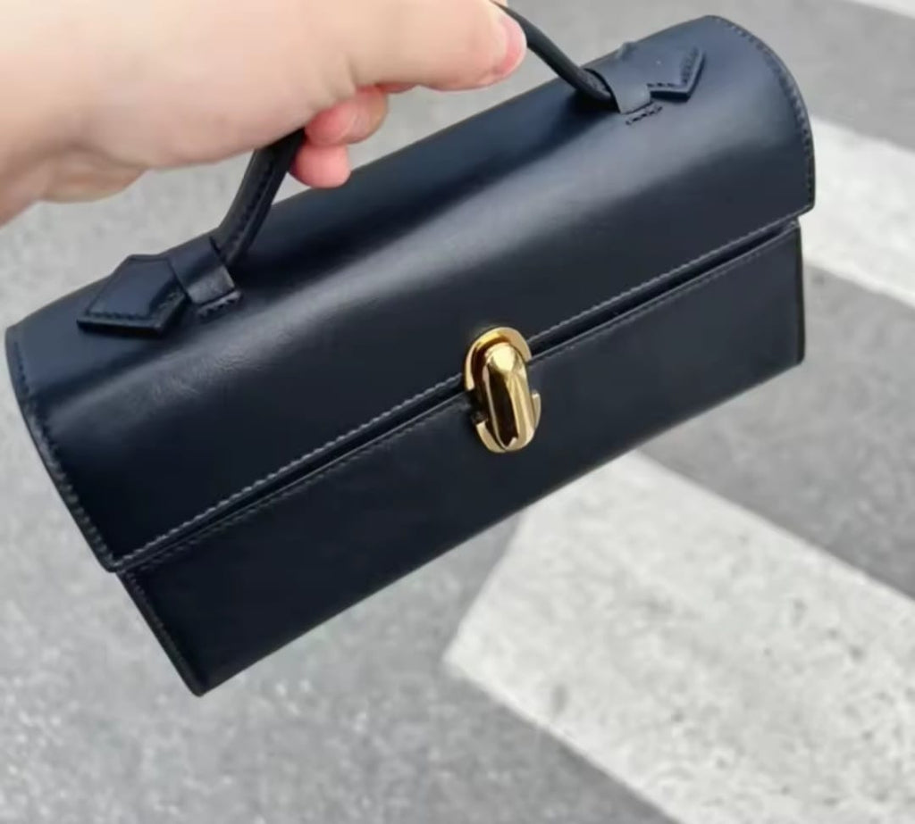 Stylish Handbag Leather Clutch Compact Bag