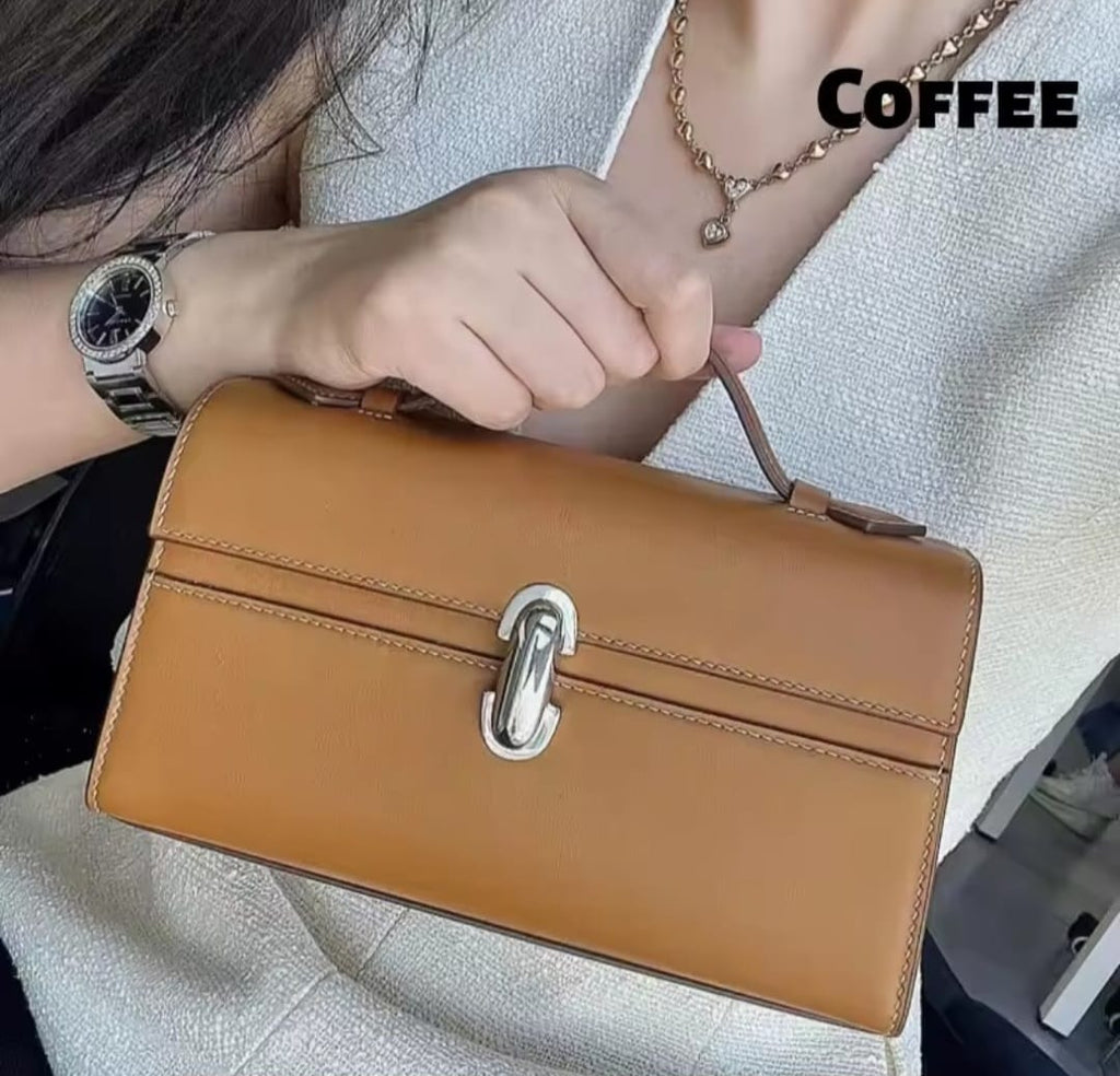 Stylish Handbag Leather Clutch Compact Bag